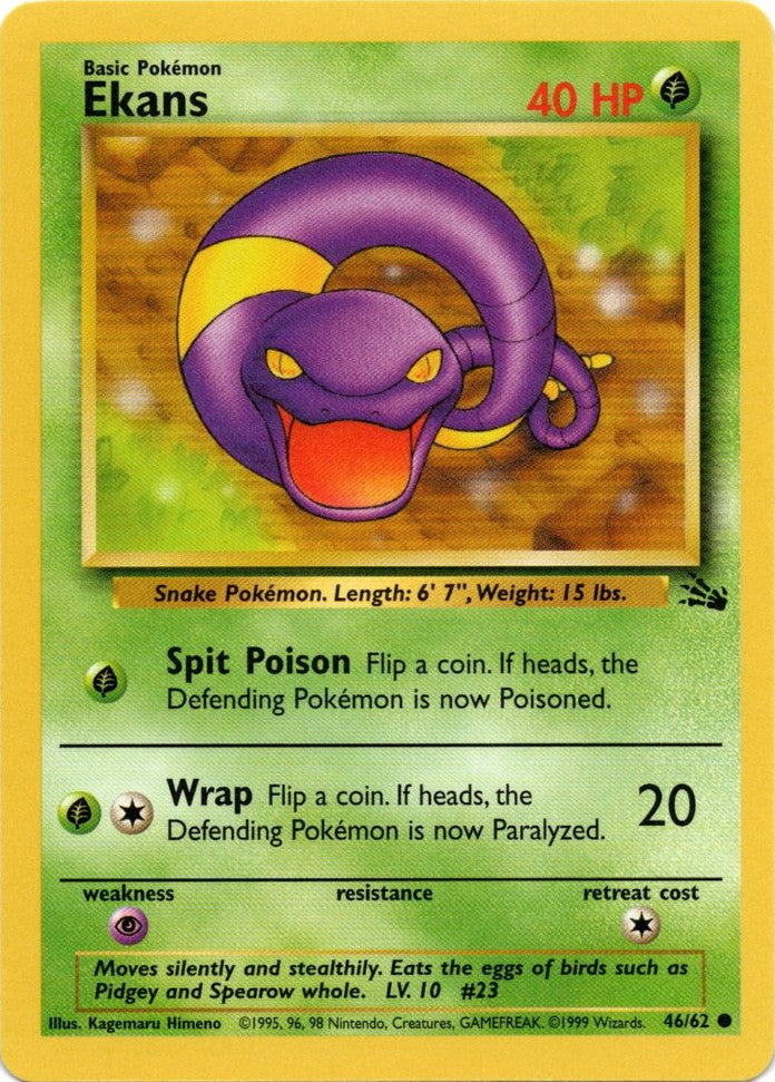 Ekans (46/62) [Fossil Unlimited] | Good Games North