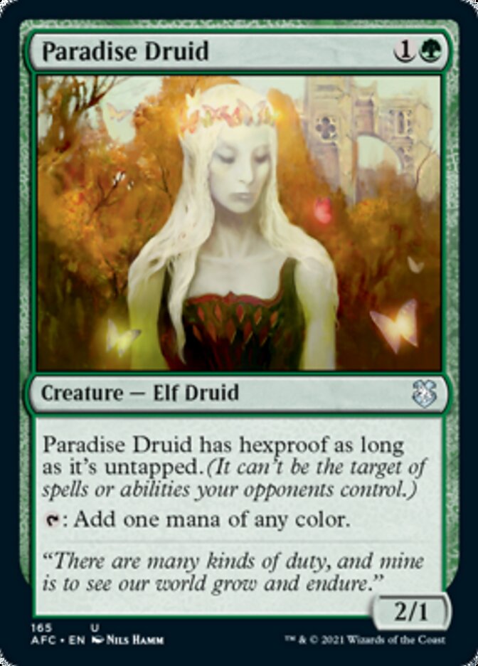 Paradise Druid [Dungeons & Dragons: Adventures in the Forgotten Realms Commander] | Good Games North