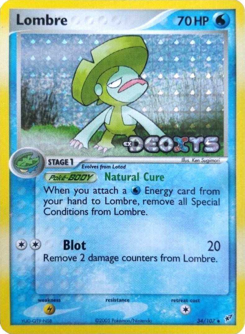 Lombre (34/107) (Stamped) [EX: Deoxys] | Good Games North