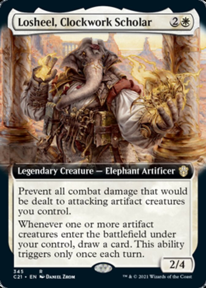 Losheel, Clockwork Scholar (Extended) [Commander 2021] | Good Games North