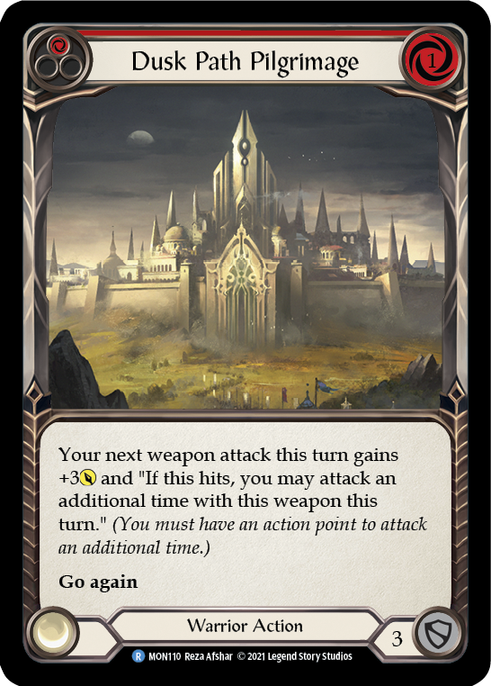 Dusk Path Pilgrimage (Red) [MON110-RF] 1st Edition Rainbow Foil | Good Games North