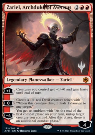 Zariel, Archduke of Avernus (Promo Pack) [Dungeons & Dragons: Adventures in the Forgotten Realms Promos] | Good Games North