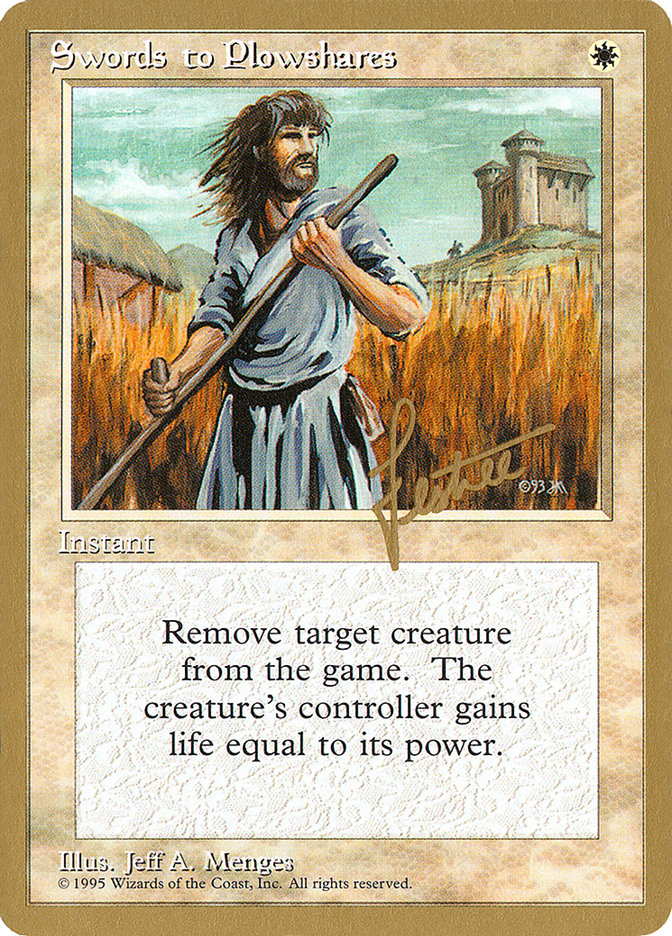 Swords to Plowshares (Bertrand Lestree) [Pro Tour Collector Set] | Good Games North