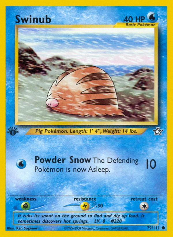 Swinub (79/111) [Neo Genesis 1st Edition] | Good Games North