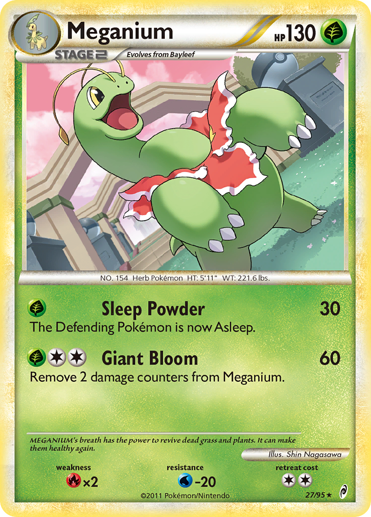 Meganium (27/95) [HeartGold & SoulSilver: Call of Legends] | Good Games North