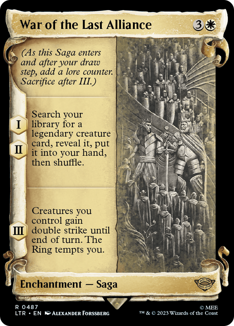 War of the Last Alliance [The Lord of the Rings: Tales of Middle-Earth Showcase Scrolls] | Good Games North