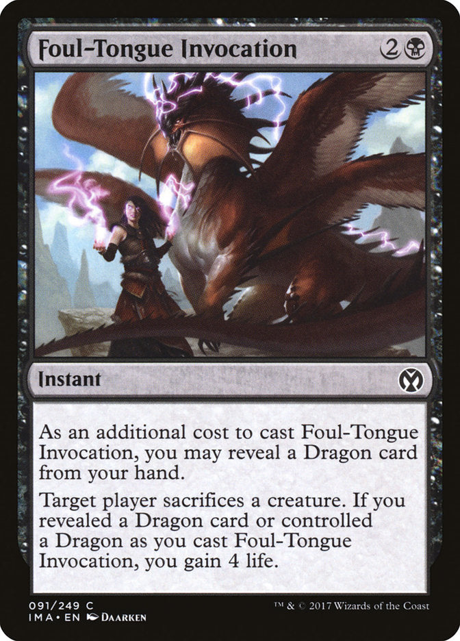Foul-Tongue Invocation [Iconic Masters] | Good Games North