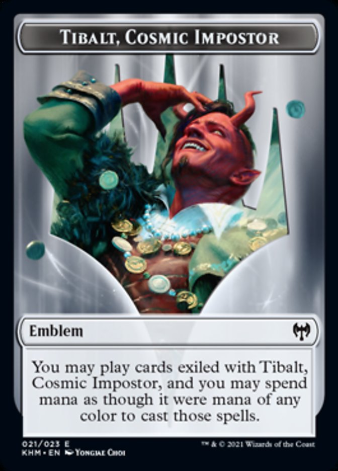 Emblem - Tibalt, Cosmic Impostor [Kaldheim] | Good Games North