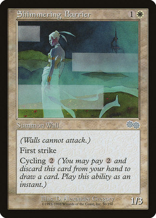 Shimmering Barrier [Urza's Saga] | Good Games North