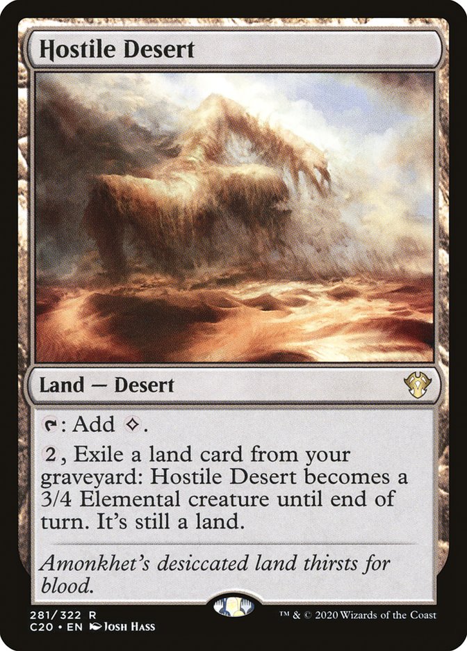 Hostile Desert [Commander 2020] | Good Games North