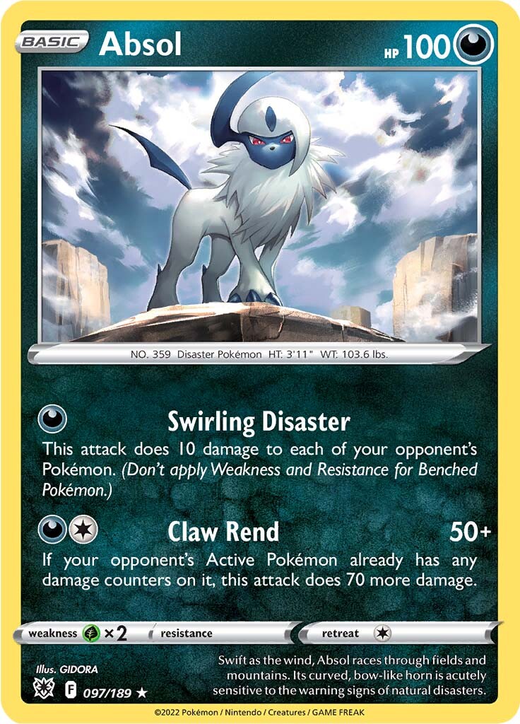 Absol (097/189) [Sword & Shield: Astral Radiance] | Good Games North