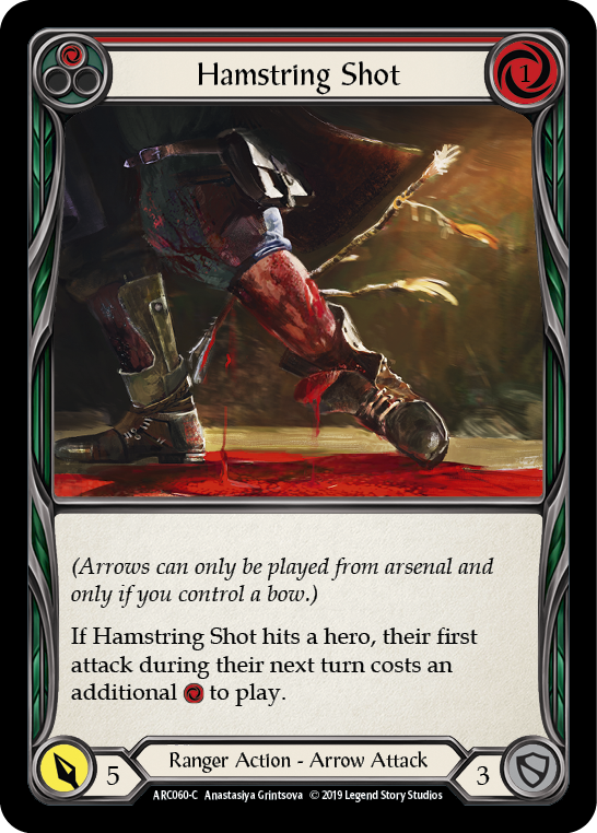 Hamstring Shot (Red) [ARC060-C] 1st Edition Normal | Good Games North