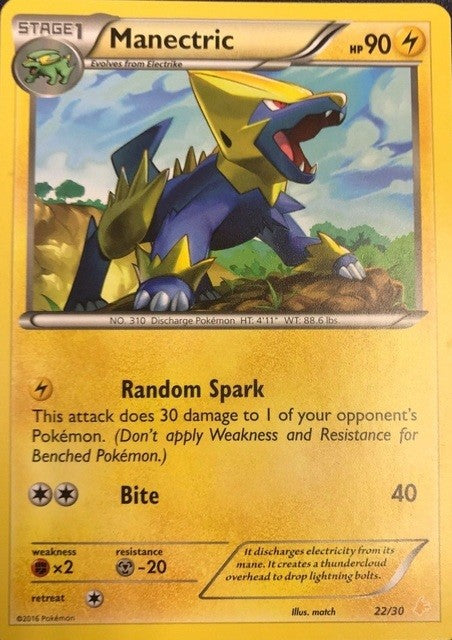 Manectric (22/30) [XY: Trainer Kit 3 - Pikachu Libre] | Good Games North