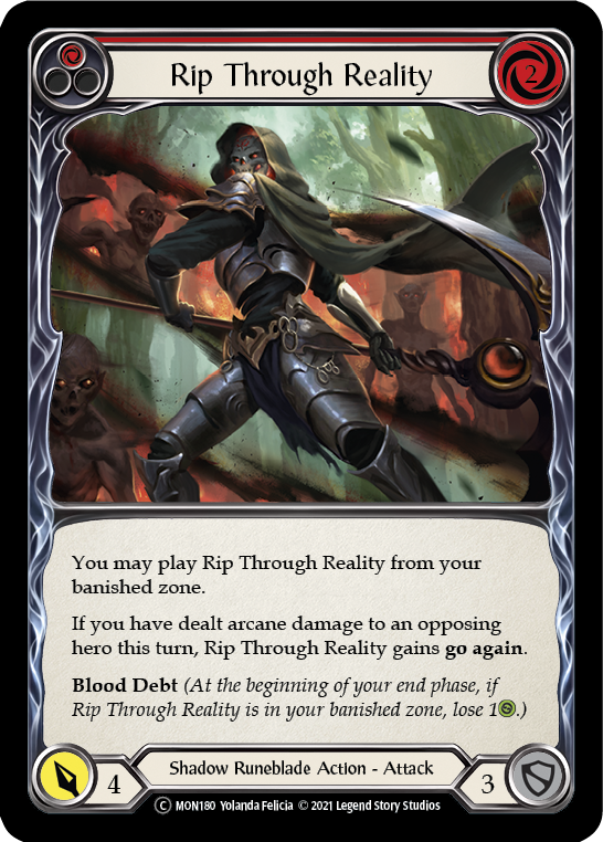 Rip Through Reality (Red) [U-MON180-RF] Unlimited Rainbow Foil | Good Games North