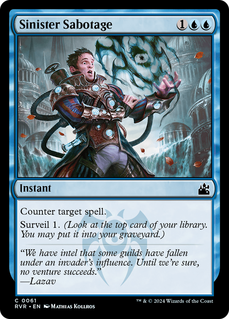Sinister Sabotage [Ravnica Remastered] | Good Games North