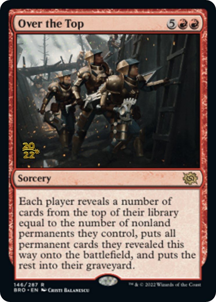 Over the Top [The Brothers' War: Prerelease Promos] | Good Games North