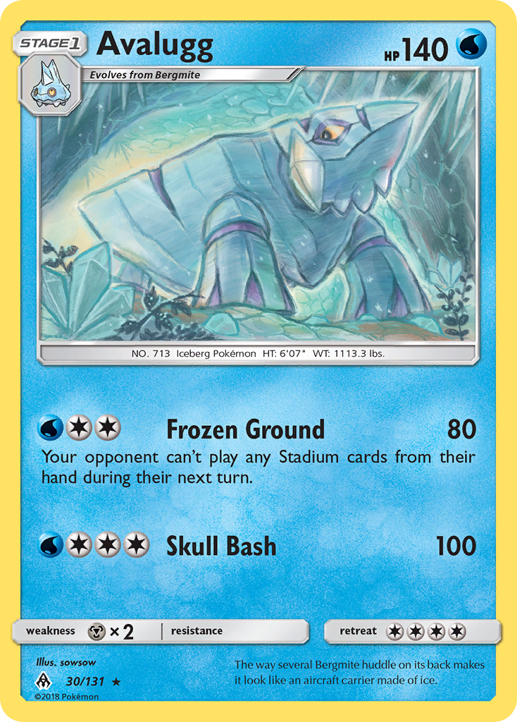 Avalugg (30/131) [Sun & Moon: Forbidden Light] | Good Games North