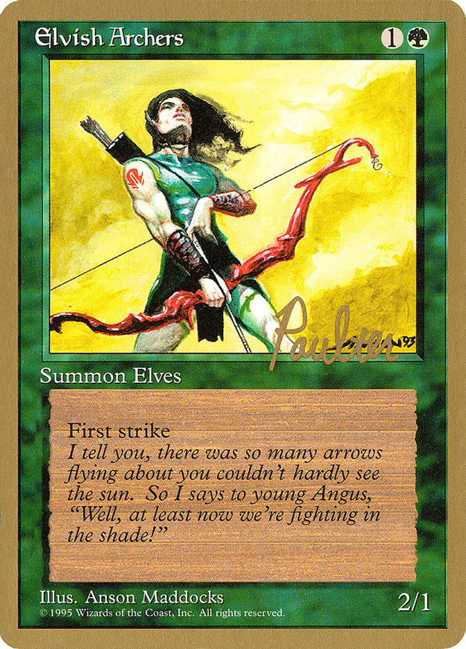 Elvish Archers (Preston Poulter) [Pro Tour Collector Set] | Good Games North