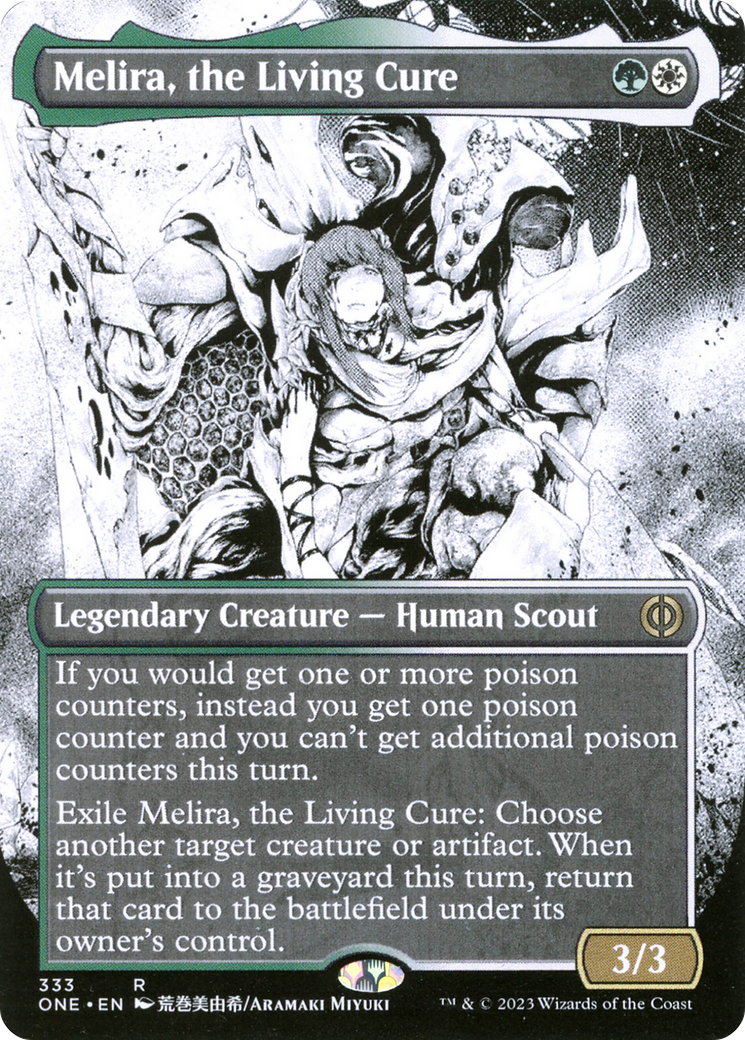 Melira, the Living Cure (Borderless Manga) [Phyrexia: All Will Be One] | Good Games North