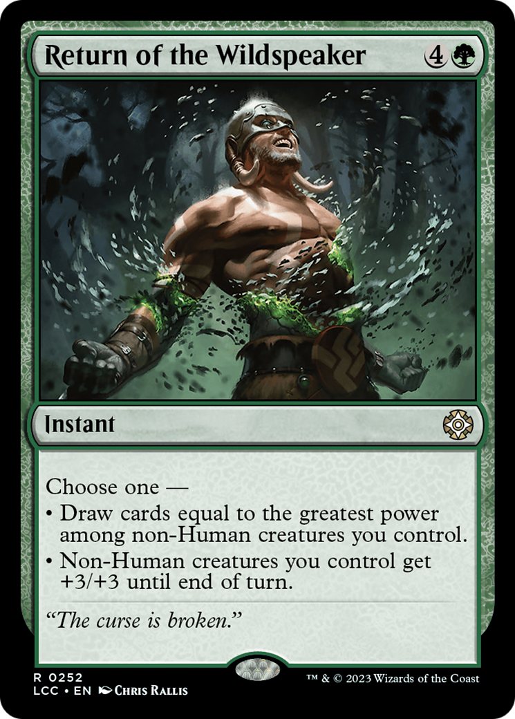 Return of the Wildspeaker [The Lost Caverns of Ixalan Commander] | Good Games North
