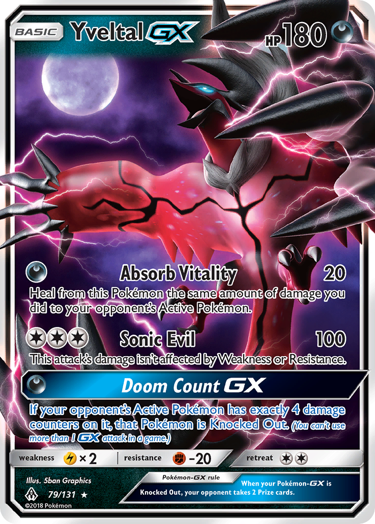 Yveltal GX (79/131) [Sun & Moon: Forbidden Light] | Good Games North