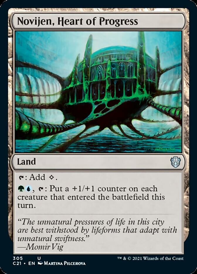 Novijen, Heart of Progress [Commander 2021] | Good Games North