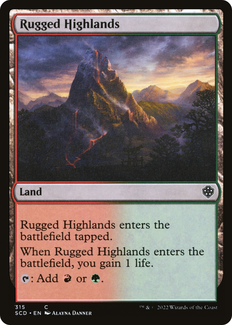 Rugged Highlands [Starter Commander Decks] | Good Games North