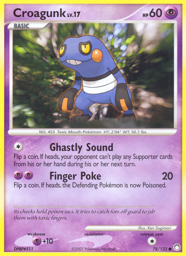Croagunk (78/123) [Diamond & Pearl: Mysterious Treasures] | Good Games North