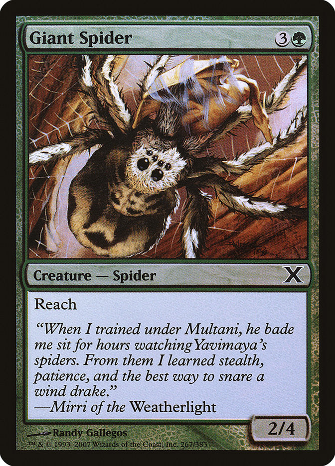 Giant Spider (Premium Foil) [Tenth Edition] | Good Games North