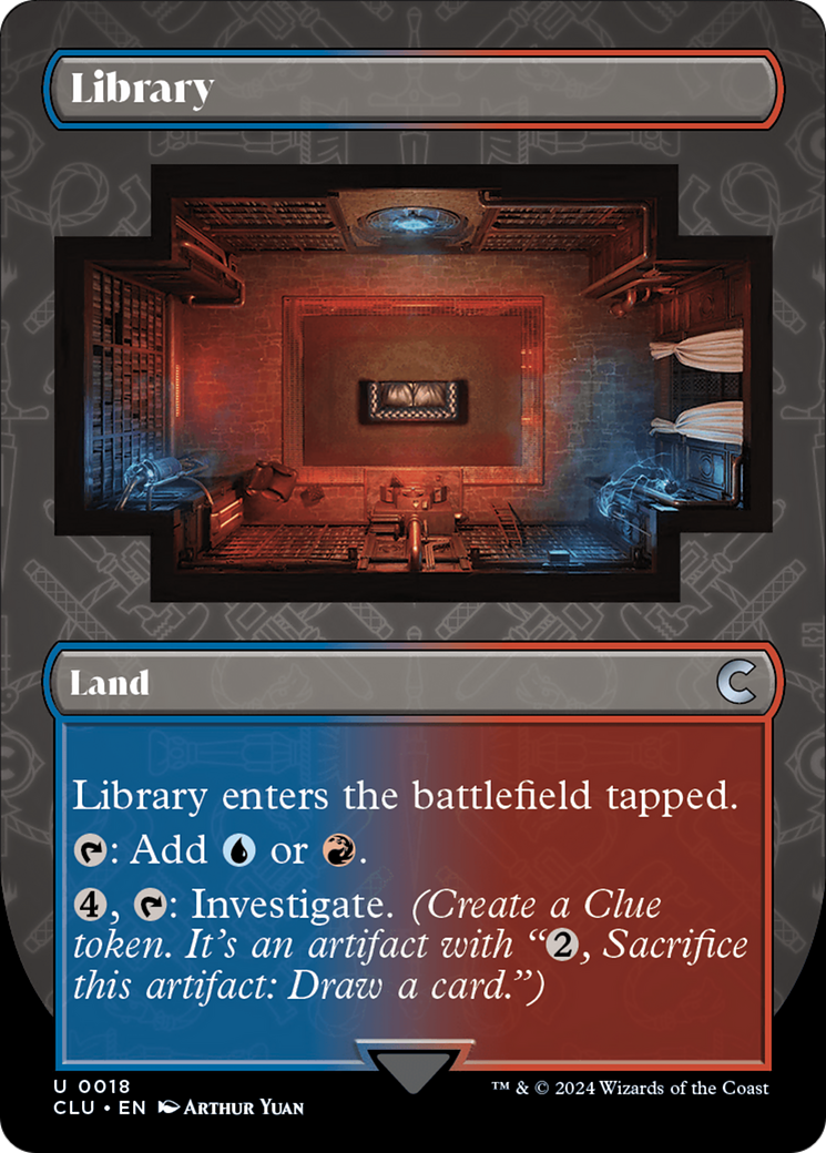 Library (Borderless) [Ravnica: Clue Edition] | Good Games North