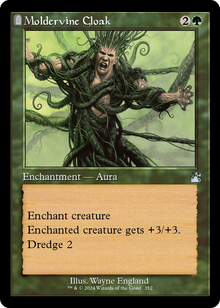 Moldervine Cloak (Retro Frame) [Ravnica Remastered] | Good Games North