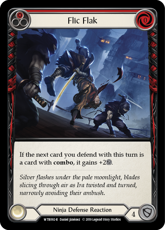 Flic Flak (Red) [WTR092-R] Alpha Print Rainbow Foil | Good Games North