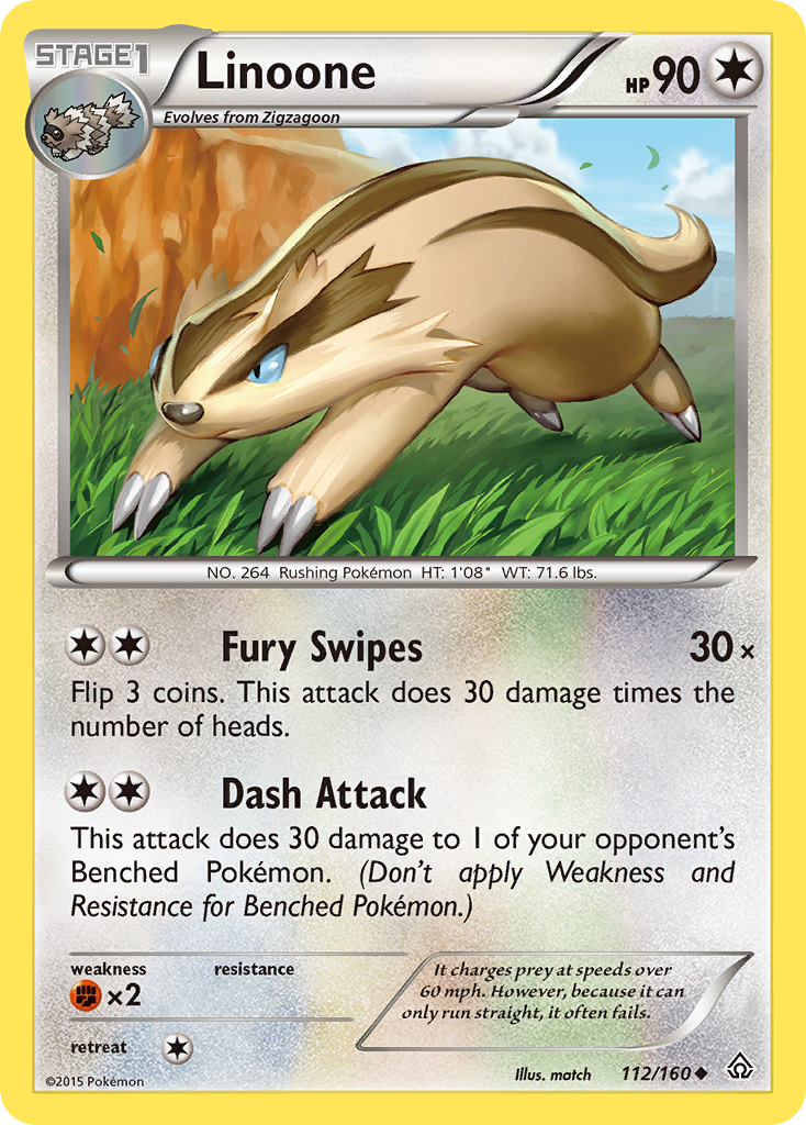 Linoone (112/160) [XY: Primal Clash] | Good Games North