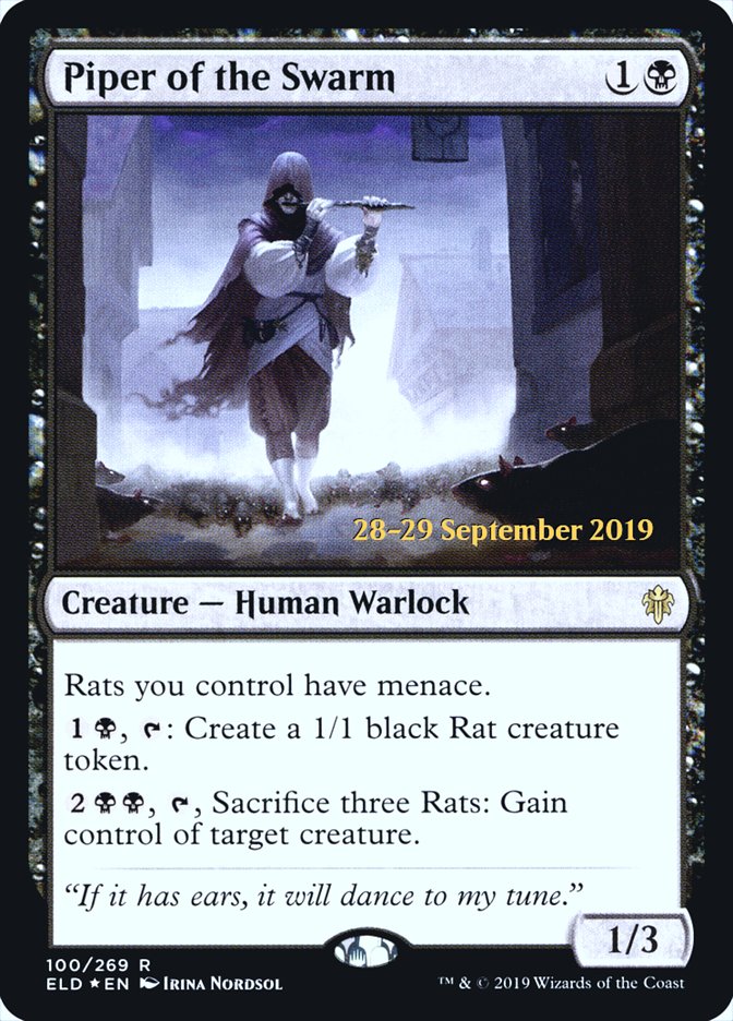 Piper of the Swarm  [Throne of Eldraine Prerelease Promos] | Good Games North