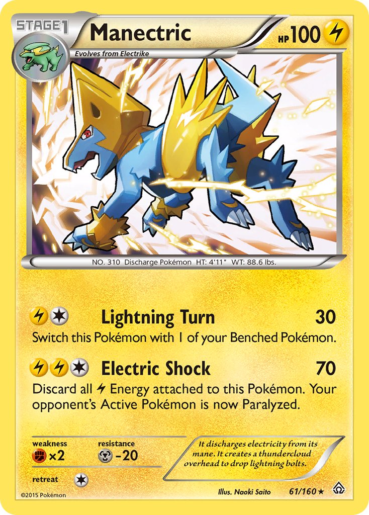 Manectric (61/160) (Theme Deck Exclusive) [XY: Primal Clash] | Good Games North