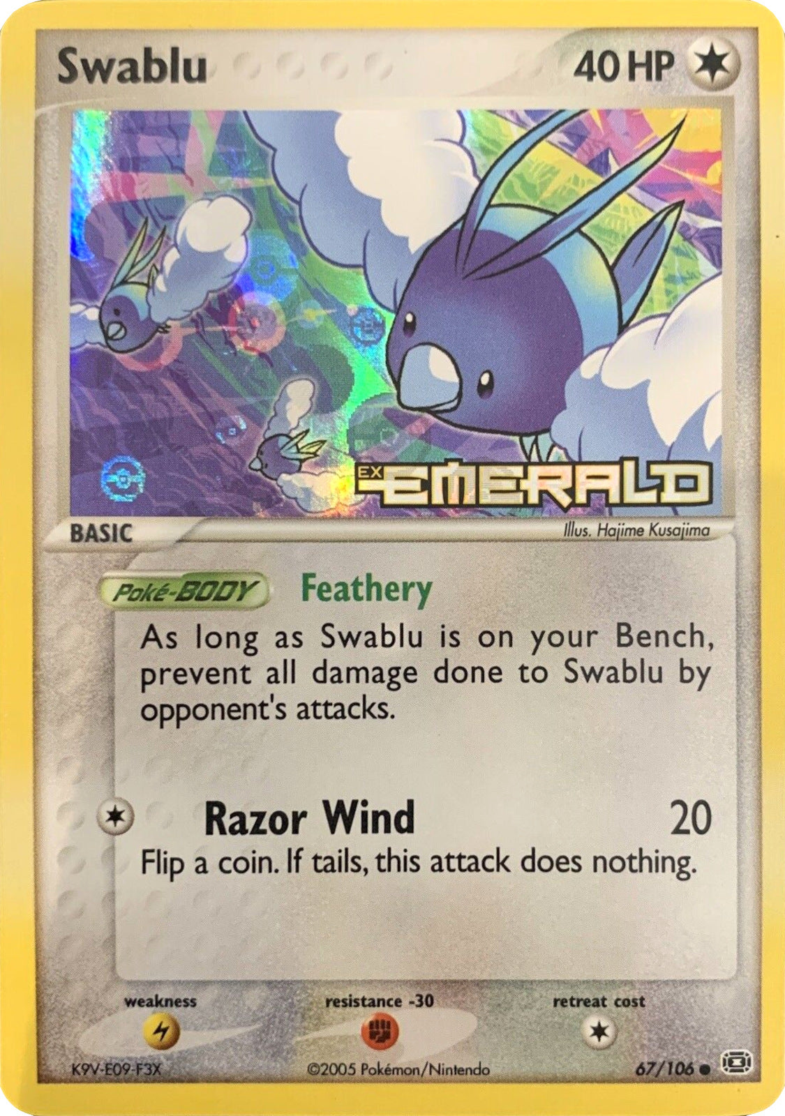Swablu (67/106) (Stamped) [EX: Emerald] | Good Games North