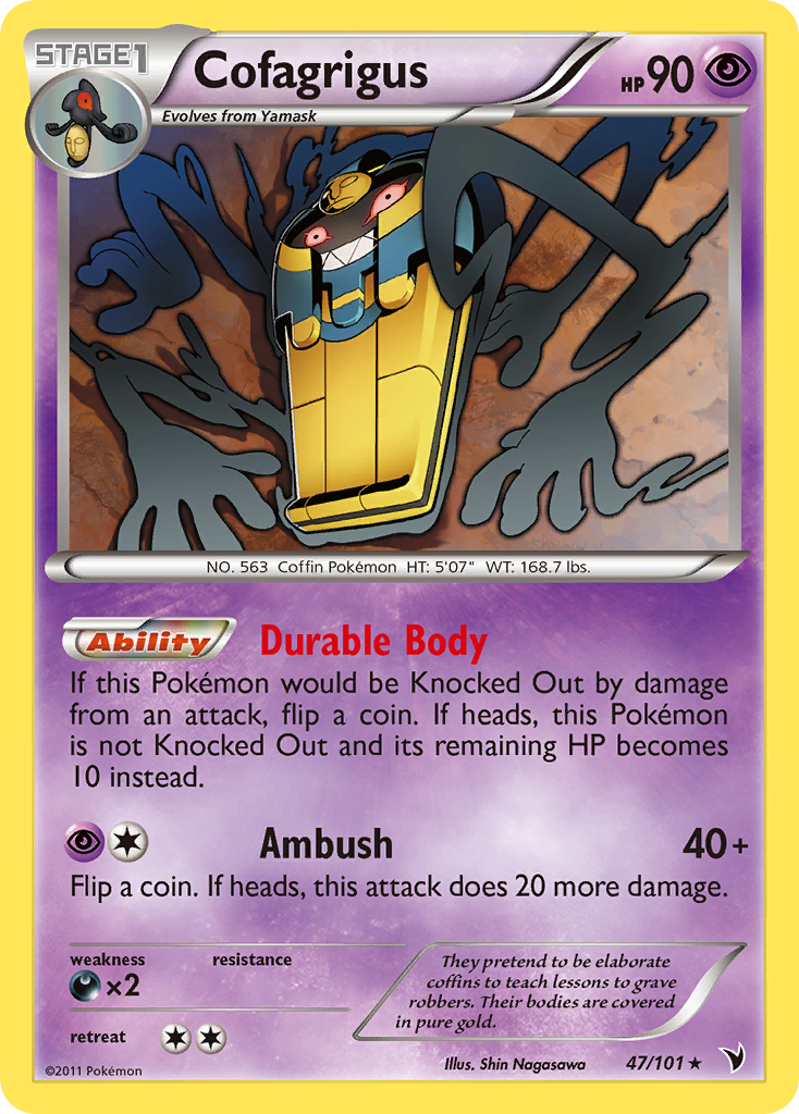 Cofagrigus (47/101) [Black & White: Noble Victories] | Good Games North