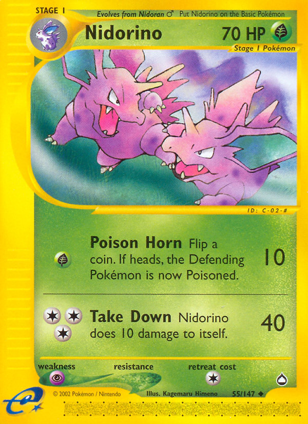 Nidorino (55/147) [Aquapolis] | Good Games North