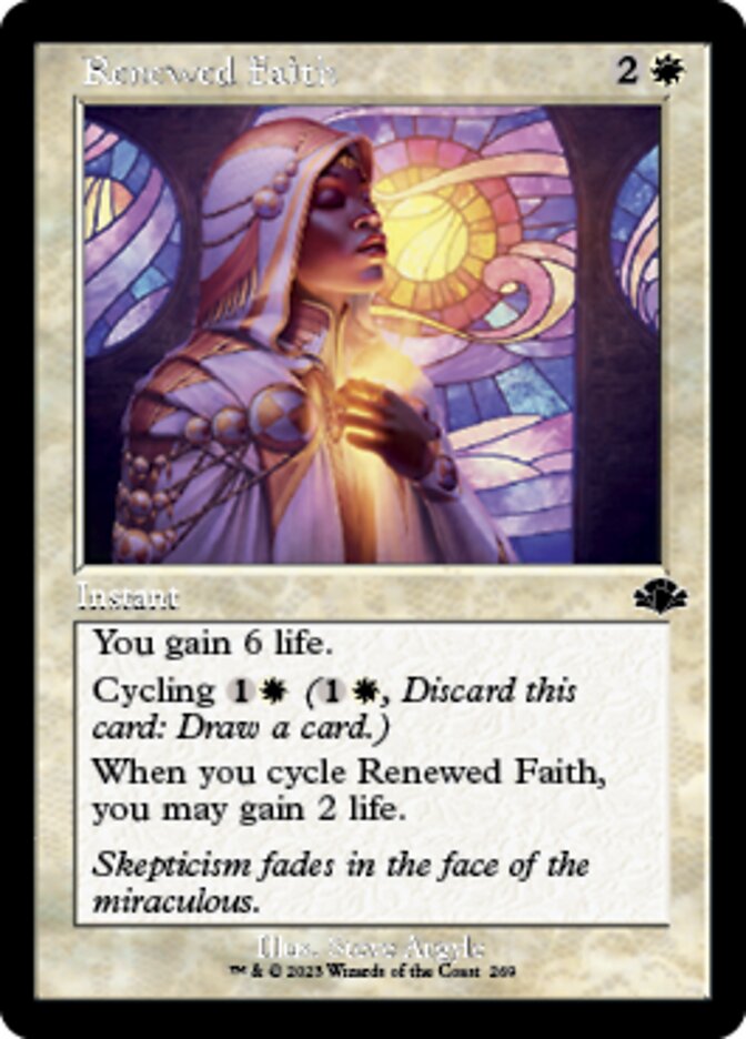 Renewed Faith (Retro) [Dominaria Remastered] | Good Games North