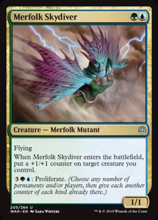 Merfolk Skydiver [War of the Spark] | Good Games North