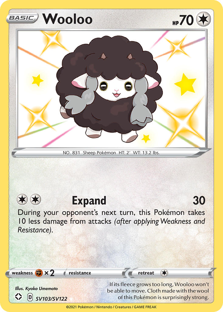 Wooloo (SV103/SV122) [Sword & Shield: Shining Fates] | Good Games North