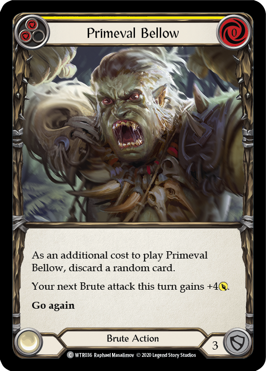 Primeval Bellow (Yellow) [U-WTR036] (Welcome to Rathe Unlimited)  Unlimited Normal | Good Games North