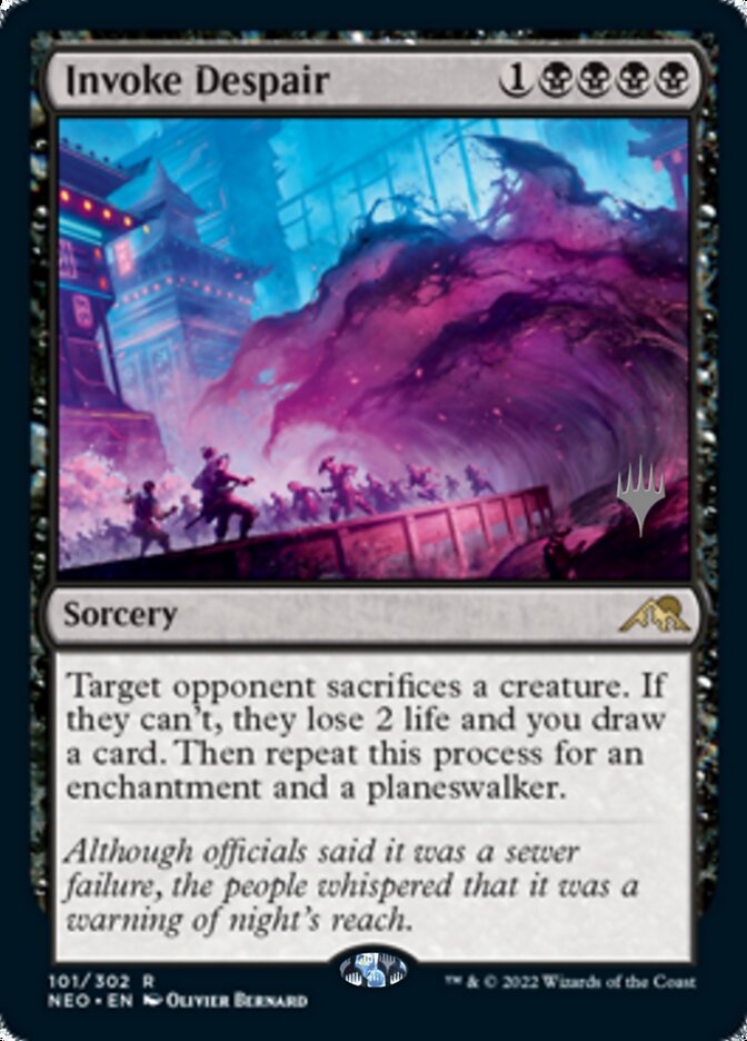 Invoke Despair (Promo Pack) [Kamigawa: Neon Dynasty Promos] | Good Games North