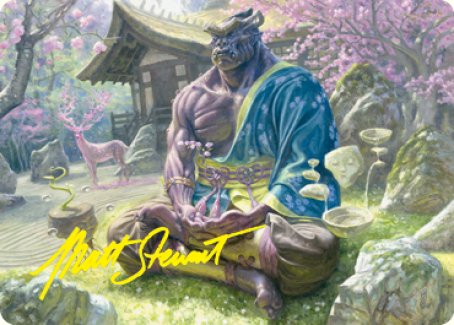 Kosei, Penitent Warlord Art Card (Gold-Stamped Signature) [Kamigawa: Neon Dynasty Art Series] | Good Games North