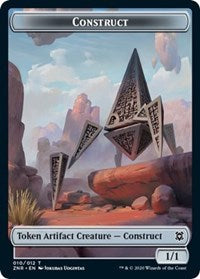 Construct // Drake Double-sided Token [Zendikar Rising Tokens] | Good Games North