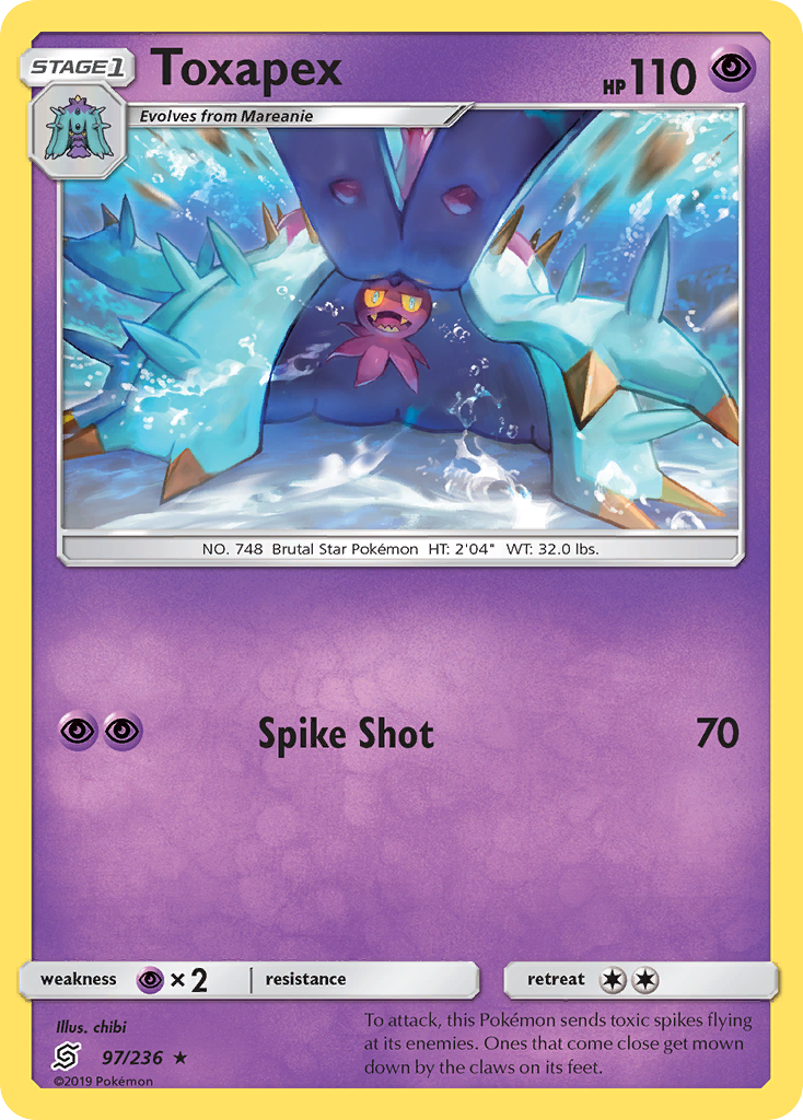 Toxapex (97/236) [Sun & Moon: Unified Minds] | Good Games North