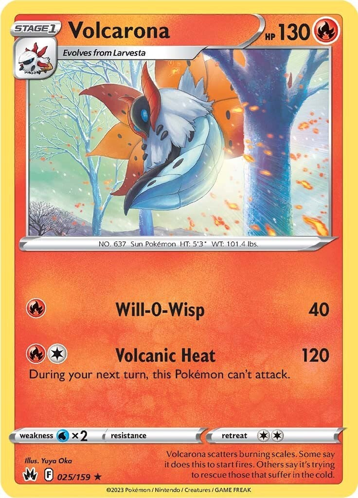 Volcarona (025/159) [Sword & Shield: Crown Zenith] | Good Games North