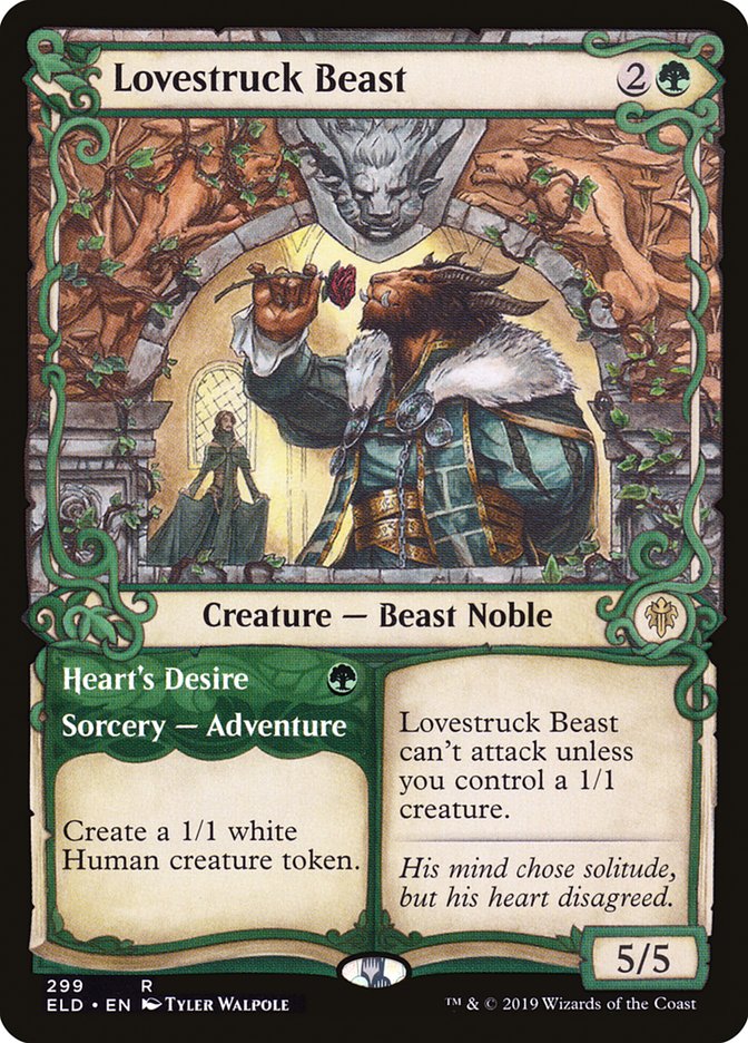 Lovestruck Beast // Heart's Desire (Showcase) [Throne of Eldraine] | Good Games North