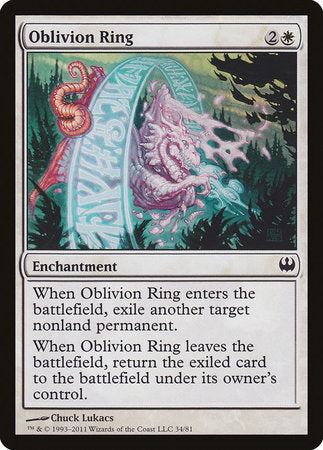 Oblivion Ring [Duel Decks: Knights vs. Dragons] | Good Games North