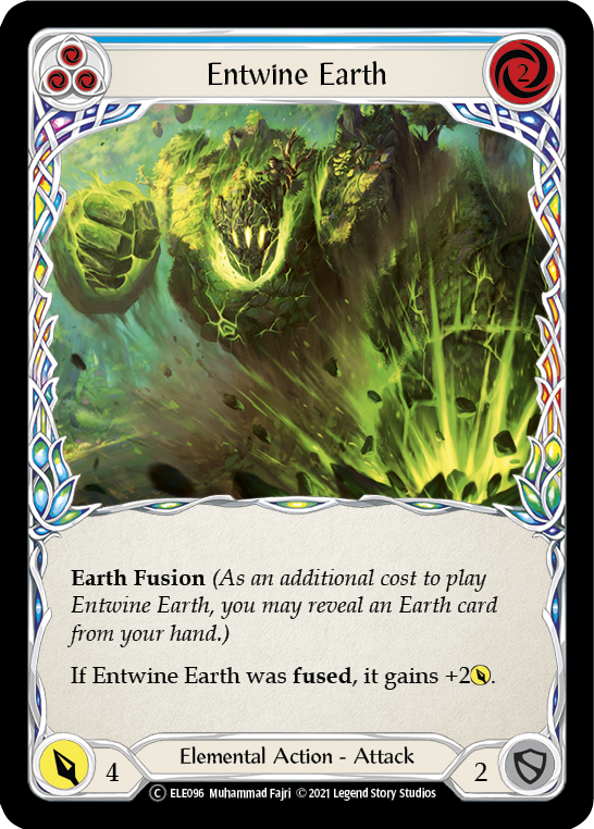 Entwine Earth (Blue) [U-ELE096] Unlimited Rainbow Foil | Good Games North